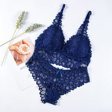 Load image into Gallery viewer, Ensemble Bralette Dos Nu en Dentelle Sans Couture
