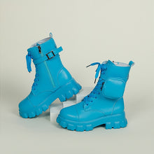 Load image into Gallery viewer, Bottes de Combat pour Femme avec Poche à Lacets

