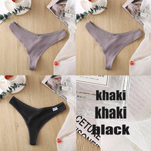 Load image into Gallery viewer, Ensemble de 3 Strings en Coton pour Femme – 6 Couleurs

