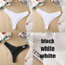 Load image into Gallery viewer, Ensemble de 3 Strings en Coton pour Femme – 6 Couleurs
