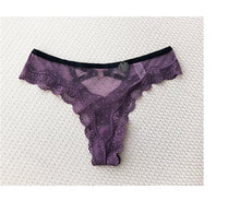 Load image into Gallery viewer, Culotte Transparente Motif Cœur Taille Basse
