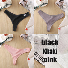 Load image into Gallery viewer, Ensemble de 3 Strings en Coton pour Femme – 6 Couleurs
