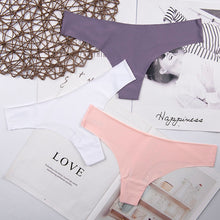 Load image into Gallery viewer, Lot de 3 Culottes Tanga Sans Couture
