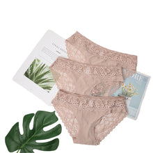 Load image into Gallery viewer, Ensemble 3 Culottes en Dentelle Transparente
