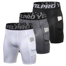 Load image into Gallery viewer, Short de Compression Sport avec Poche – 3 Pièces
