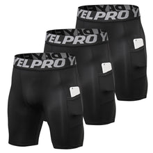 Load image into Gallery viewer, Short de Compression Sport avec Poche – 3 Pièces
