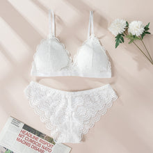 Load image into Gallery viewer, Ensemble Bralette Dos Nu en Dentelle Sans Couture
