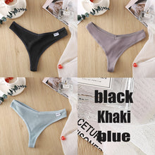 Load image into Gallery viewer, Ensemble de 3 Strings en Coton pour Femme – 6 Couleurs
