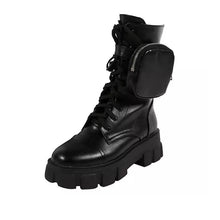 Load image into Gallery viewer, Bottes de Combat pour Femme avec Poche à Lacets
