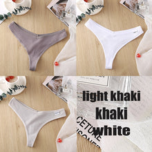 Load image into Gallery viewer, Ensemble de 3 Strings en Coton pour Femme – 6 Couleurs
