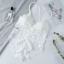 Load image into Gallery viewer, Ensemble Bralette Dos Nu en Dentelle Sans Couture
