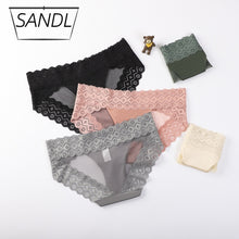 Load image into Gallery viewer, Culotte Mi-Taille Translucide Style Français
