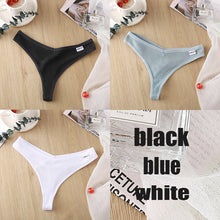 Load image into Gallery viewer, Ensemble de 3 Strings en Coton pour Femme – 6 Couleurs

