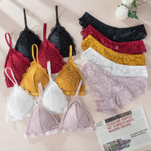 Load image into Gallery viewer, Ensemble Bralette Dos Nu en Dentelle Sans Couture
