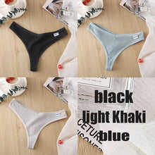 Load image into Gallery viewer, Ensemble de 3 Strings en Coton pour Femme – 6 Couleurs
