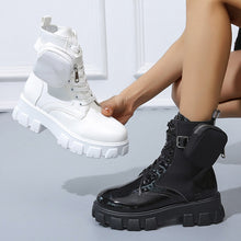 Load image into Gallery viewer, Bottes de Combat pour Femme avec Poche à Lacets
