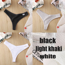 Load image into Gallery viewer, Ensemble de 3 Strings en Coton pour Femme – 6 Couleurs

