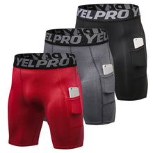 Load image into Gallery viewer, Short de Compression Sport avec Poche – 3 Pièces
