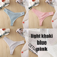 Load image into Gallery viewer, Ensemble de 3 Strings en Coton pour Femme – 6 Couleurs
