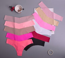 Load image into Gallery viewer, Lot de 3 Culottes Tanga Sans Couture
