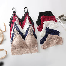 Load image into Gallery viewer, Ensemble Bralette Dos Nu en Dentelle Sans Couture
